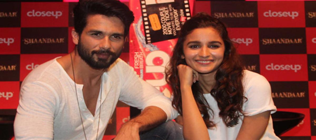 Shahid Kapoor, Alia Bhatt promote Shaandaar in Delhi